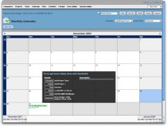 web2project calendar screenshot
