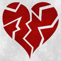 Broken Heart Grunge by Nicolas Raymond